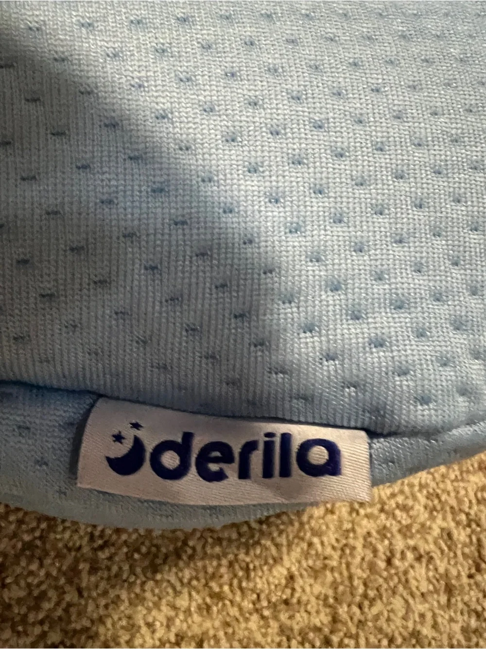 Jderila Light Blue Contour Pillow